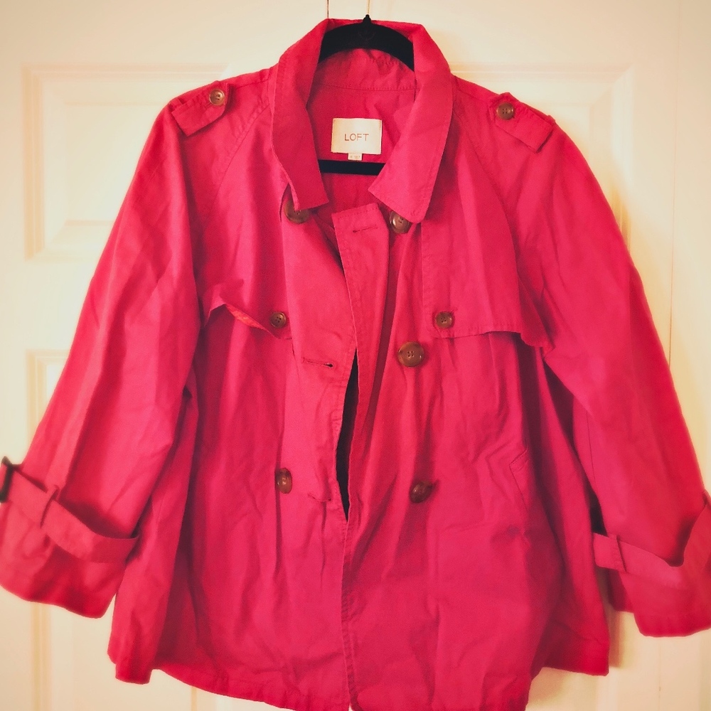 LOFT Hot Pink Jacket XL